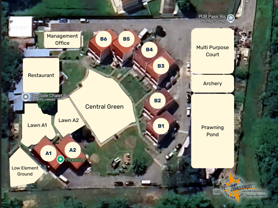 Tee Side Chalet map